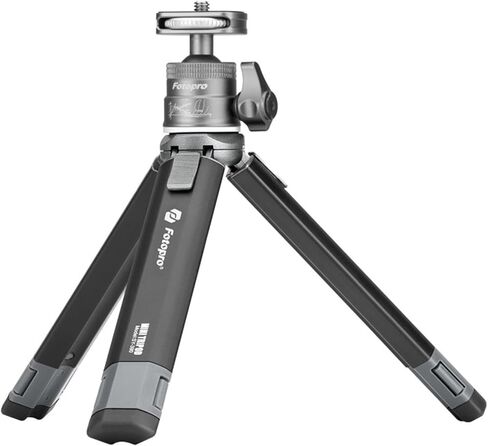 حامل ثلاثي للهاتف مرن من Fotopro UFO3، حامل ثلاثي خفيف الوزن للسفر | رأس كروي 360 درجة، حامل كاميرا على الطاولة مع حامل هاتف لتسجيل الفيديو ومدونات الفيديو والبث المباشر لوسائل التواصل الاجتماعي in Saudi Arabia