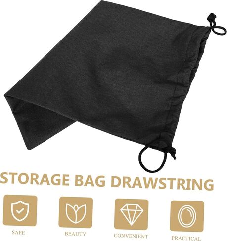 ULTECHNOVO Tripod Storage Bag Drawstring Pouch Outdoor Waterproof Oxford Cloth 25x45cm Black for Travel Photography and Selfie Stick Accessories in Kuwait