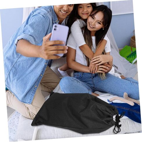 ULTECHNOVO Tripod Storage Bag Drawstring Pouch Outdoor Waterproof Oxford Cloth 25x45cm Black for Travel Photography and Selfie Stick Accessories in Kuwait