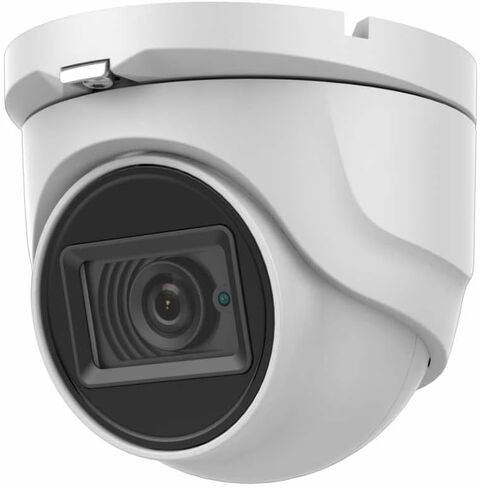4K 8MP Turbo HD Analog 4-in-1 Outdoor Dome Turret Camera IP67 Rated for Outdoor Use, 2.8mm Fixed Lens, 30m IR Distance, OSD menu, White, AC318-MD-2.8 in Saudi Arabia