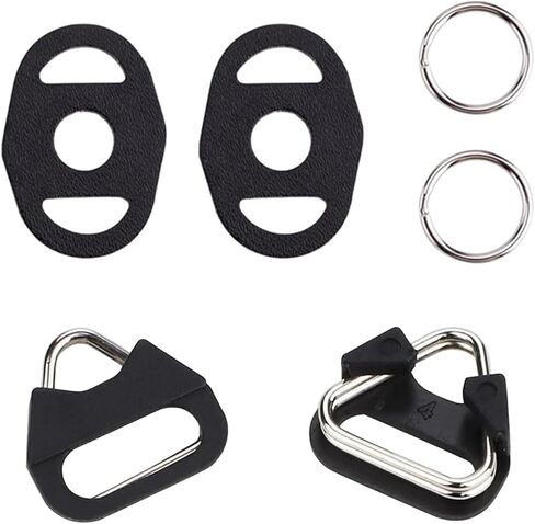 4pcs Stainless Steel Triangle & O Split Ring for Camera Strap, Riangle Split Hook for Belt Hook Lanyard Camera Shoulder Strap in Saudi Arabia