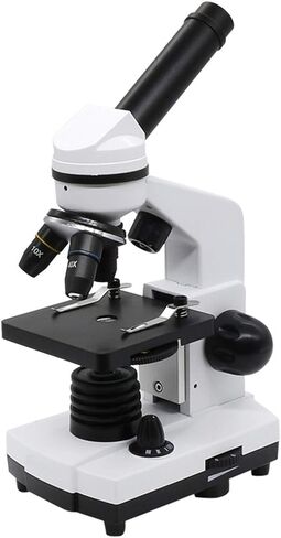 Microscope, Biological Microscope，40X-1600X Compound LED Monocular Student Microscope Biological Exploration Smartphone Adapter in Saudi Arabia