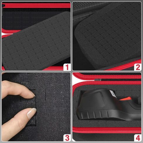 Hard Thermal Camera Case for TOPDON TC004 Mini/HSFTOOLS HF96/F2W/H128/RT280 | Shockproof Protective Carrying Bag, DIY Custom Foam, Dust Resistant, Mesh Pocket, Carry Handle, Field & Workshop Use in Kuwait