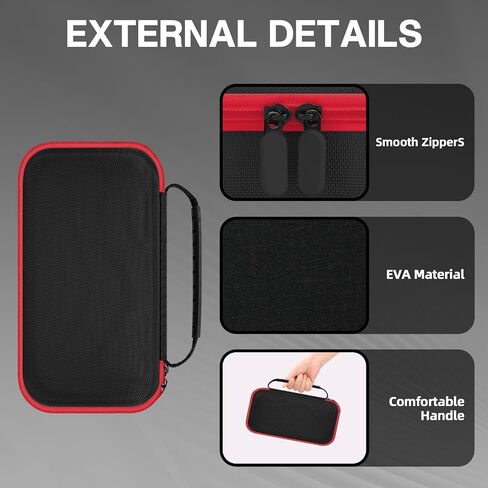Hard Thermal Camera Case for TOPDON TC004 Mini/HSFTOOLS HF96/F2W/H128/RT280 | Shockproof Protective Carrying Bag, DIY Custom Foam, Dust Resistant, Mesh Pocket, Carry Handle, Field & Workshop Use in Kuwait