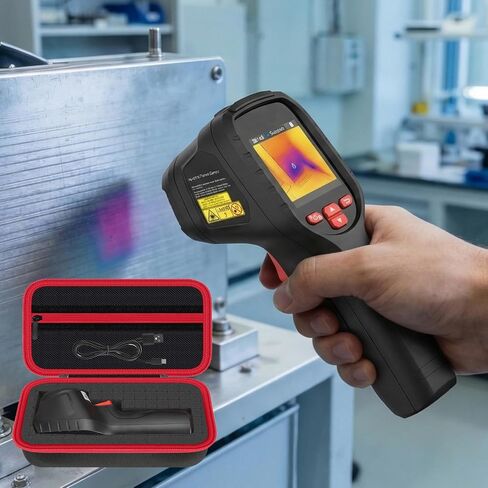 Hard Thermal Camera Case for TOPDON TC004 Mini/HSFTOOLS HF96/F2W/H128/RT280 | Shockproof Protective Carrying Bag, DIY Custom Foam, Dust Resistant, Mesh Pocket, Carry Handle, Field & Workshop Use in Kuwait