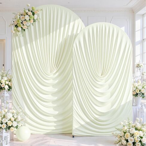 Pink Wedding Arch Backdrop Cover 7.2ft and 6ft Draped Arch Covers Stretchy Backdrop Spandex Balloon Arch Covers for Bridal Shower Baby Shower Engagement Photography Birthday Party Decorations in Saudi Arabia