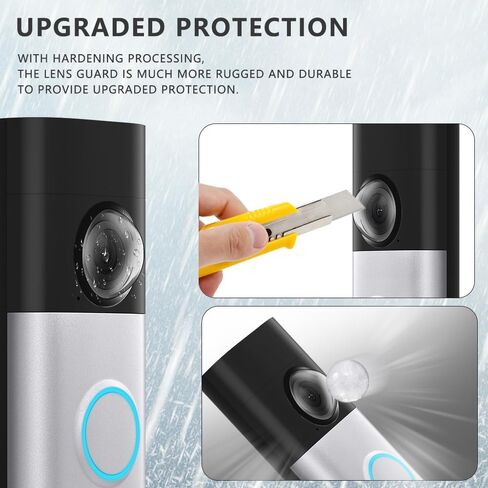 Lens Guard for Ring Battery Doorbell/Plus/Pro, Lens Protector Removable PC Protective Lens Cover for Battery Doorbell/Plus/Pro Accessories (2 pcs) in Kuwait