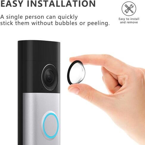 Lens Guard for Ring Battery Doorbell/Plus/Pro, Lens Protector Removable PC Protective Lens Cover for Battery Doorbell/Plus/Pro Accessories (2 pcs) in Kuwait