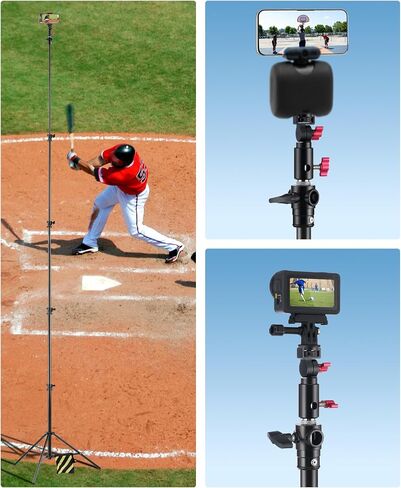 Meking 15.75 ft Heavy Duty Tripod for Xbotgo Falcon/Chameleon/Lights | Thickened Aluminium Alloy Tube with Air-Cushioned Absorption, 1/4" Quick-Release Adapter, with Carrying Bag and Sandbag in Saudi Arabia