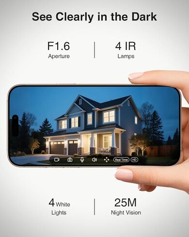 ZUMIMALL 2K Solar Security Camera Outdoor 24/7 Recording, 4G LTE Cellular Solar Powered Camera with Built-in SIM Card, 2K Color Night Vision, AI Tracking, 360° View, No WiFi Needed in Saudi Arabia