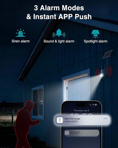 ZUMIMALL 2K Solar Security Camera Outdoor 24/7 Recording, 4G LTE Cellular Solar Powered Camera with Built-in SIM Card, 2K Color Night Vision, AI Tracking, 360° View, No WiFi Needed in Saudi Arabia