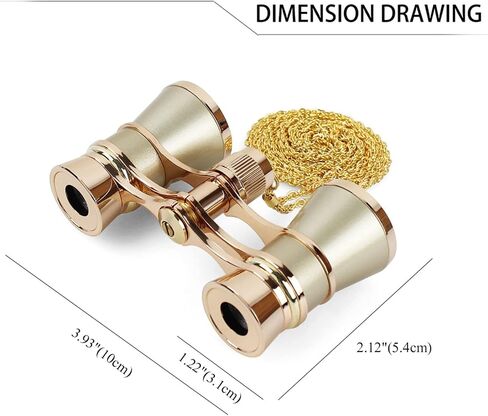 Aroncent Opera Glasses Binoculars 3X25 Mini Compact Binoculars with Chain for Adults Kids Women Vintage Theater Musical Concert in Saudi Arabia