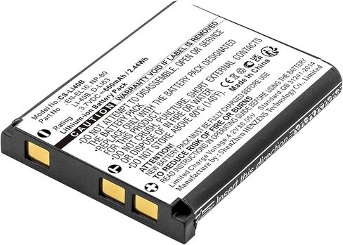 Replacement Battery for Casio Exilim Zoom EX-Z280,Exilim Zoom EX-Z280SR,Exilim Zoom EX-Z33,Exilim Zoom EX-Z330,Exilim Zoom EX-Z33BEEBE,NP-80,NP-82,660mAh in Kuwait