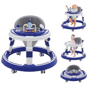 Baby Walker Kids Sit-to-Stand Walker Activity Center with Entertainment Table Multifunctional Educational Push Toy for Boys Girls 6 Months+ in Saudi Arabia