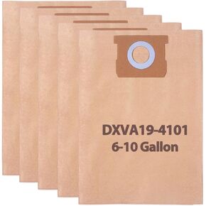 10 Pack DXVA25-4040 Dust Bag fit for DEWALT DXV04T 4 Gallon Wet/Dry Vacuum | Dxva25-4040 Disposable Filter Bag Fit for Dewalt 4 Gallon Shop Vac Bags in Saudi Arabia