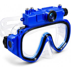 2K Diving Mask Camera for Snorkeling and Swimming | 15 m Waterproof, Detachable Design, Wi-Fi Viewing, Type-C Charging & 16GB TF Card in Saudi Arabia