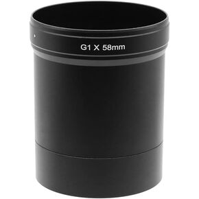 أنبوب محول عدسة 58 مم، أنبوب محول مرشح الحلقة لكاميرا Canon Powershot G1X باللون الأسود in Kuwait