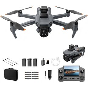 Drones with Camera for Adults 4K, Under 249g GPS Drone with Controller | 360 Obstacle Avoidance • 3 Batteries 75-Min Flight Time • Brushless Motor • Follow Me • Waypoint Flight • Foldable Design in Saudi Arabia
