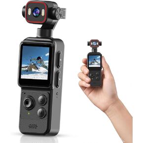 4K Vlogging Camera ,Portable Pocket Camera for YouTube TikTok with WiFi | Handheld Camera with 270° Rotating Lens,Inteligent Iollowing,1.54''Screen & 1200mAh,Daily Recording,Vlog,Travel in Saudi Arabia
