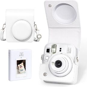 Camera Case for Fujifilm Instax Mini 13 Instant Camera, Blue | Mini 13 Camera Protective Case, Mini 13 Case Cover, PU Leather Bag, with 64 Photo Album 2x3, Adjustable Strap, No Camera in Saudi Arabia