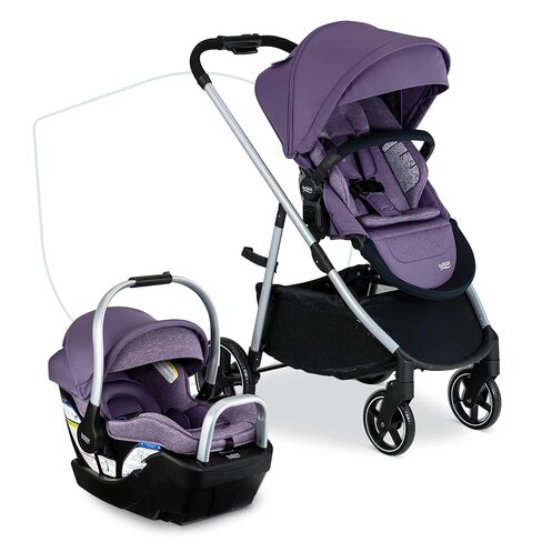 Britax Grove Modular Baby and Toddler Stroller — Pindot Stone | Infant Car Seat Compatible, Lightweight Frame and 1-Hand Fold, Includes CozyFit Insert and Child Bumper Bar in Saudi Arabia