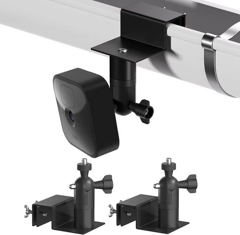 No-Drill Gutter Mount for Blink Outdoor 2K+/Outdoor 4 (4th Gen)/(3rd Gen) & Blink XT / XT2 Camera,360° Adjustable Weatherproof Aluminum Security Camera Gutter Bracket for Damage-Free Out Door Install in Kuwait