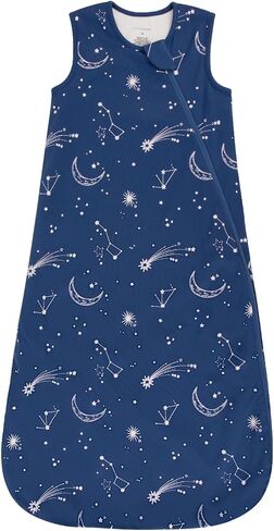 Merino Wool & Cotton Sleep Sack 2-Way Zipper Adjustable Universal Size Sleeping Bag for Baby Year-round Use in Kuwait