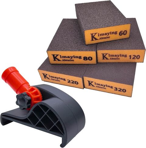 Sanding Sponge Handle Bracket 6pcs/Set | Including 60,80,120,180,320 Sanding Sponge and 90°Adjustable Hand Bracket in Saudi Arabia