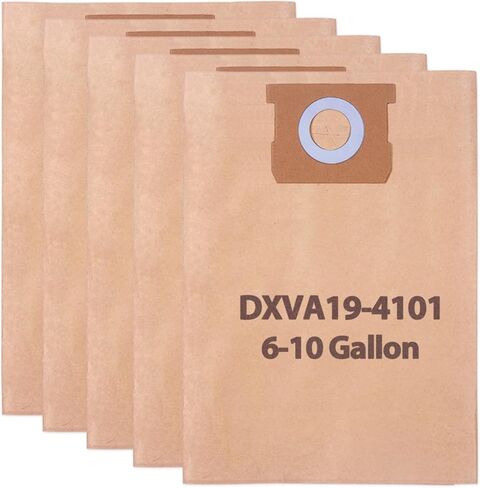 10 Pack DXVA25-4040 Dust Bag fit for DEWALT DXV04T 4 Gallon Wet/Dry Vacuum | Dxva25-4040 Disposable Filter Bag Fit for Dewalt 4 Gallon Shop Vac Bags in Saudi Arabia