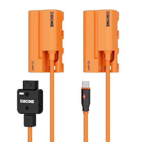 ZGCINE USB-C PD to NPF Dummy Battery Cable(Braided Wire in Saudi Arabia