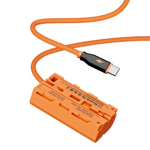 ZGCINE USB-C PD to NPF Dummy Battery Cable(Braided Wire in Saudi Arabia