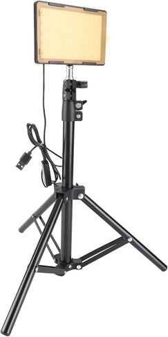 2 Pack LED Video Light Kit with Tripod Stand Dimmable Photography Lighting, 43in Adjustable Studio Light with 18 Color Filters, USB Portable Camera Video for Recording in Saudi Arabia