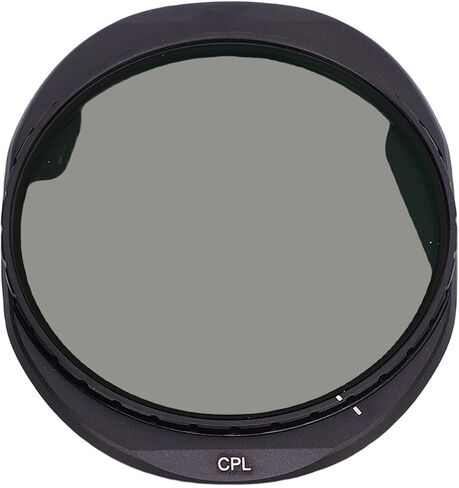 Drone CPL Filter, Multi Layer HD Coating Polarizer Lens with Rotating Gear for Glare Reduction, Polarizing Filter Lens, for Aerial Photography Videography Landscape Imaging Professionals in Kuwait