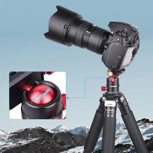 Aluminum Panoramic Ball Head – 360° Precision Panorama Base with Arca-Swiss Quick Release Plate, 5kg/11lbs Load Capacity, Compatible with DSLR, Mirrorless, Smartphone, Action Camera in Kuwait