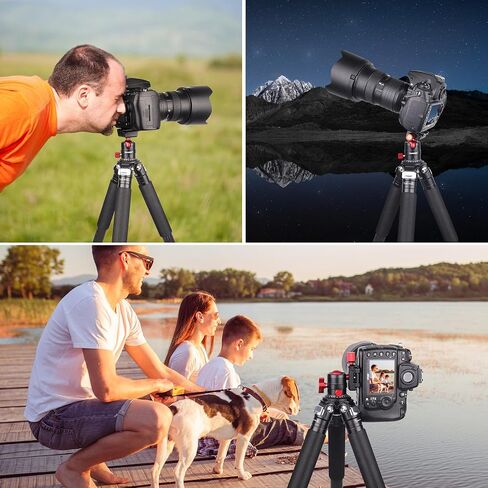 Aluminum Panoramic Ball Head – 360° Precision Panorama Base with Arca-Swiss Quick Release Plate, 5kg/11lbs Load Capacity, Compatible with DSLR, Mirrorless, Smartphone, Action Camera in Kuwait