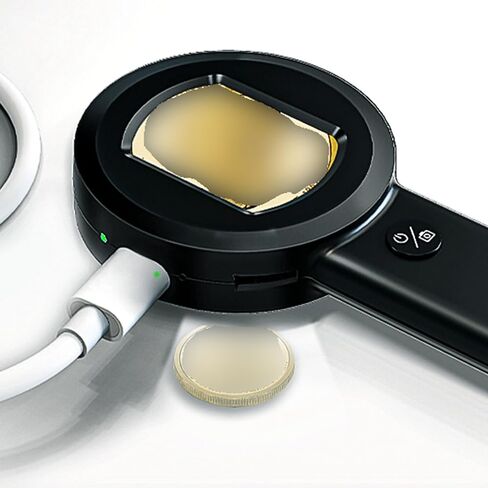 Digital Magnifier, 2 Inch Screen Handheld Digital Microscope with 8 LED Lights for Reading Stamps Inspection, 100X Magnification 16MP Photo Resolution, Portable Pocket USB in Saudi Arabia