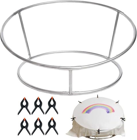 Newborn Photography Stand with Beanbag(Unfilled),Stretch Backdrop and 6 Clamps Set Stainless Steel Baby Posing Table Photoshoot Stand Backdrop Ring Frame Background Station for Newborn Photo Sessions in Kuwait