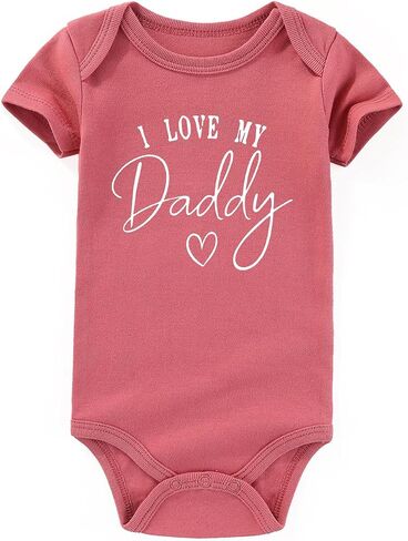 i love my daddy baby clothes daddys boy girl clothes gender neutral infant bodysuits in Saudi Arabia