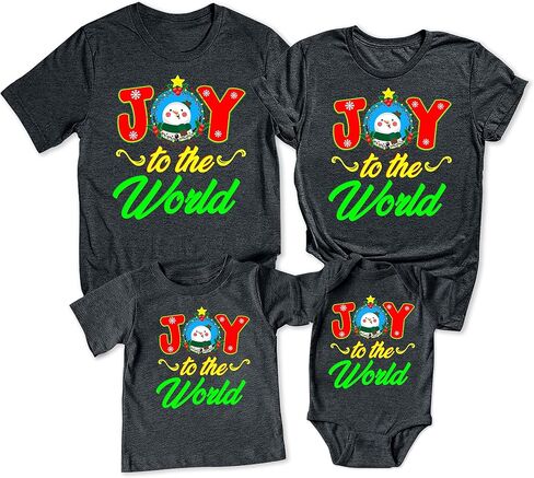 TEEAMORE Merry Christmas Graphic Print Xmas T-Shirt Dark Grey in Saudi Arabia