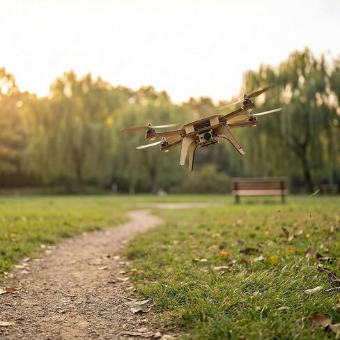 TREBIN DIY Wooden Drone Model Kit, DIY Wooden RC DroneKit, WoodenBuilding Blocks Flying Toys Assembled Kit,Remote Control Aircraft Training RC DroneQuadcopter, Beginner-Friendly STEM Project Mini Drone in Kuwait