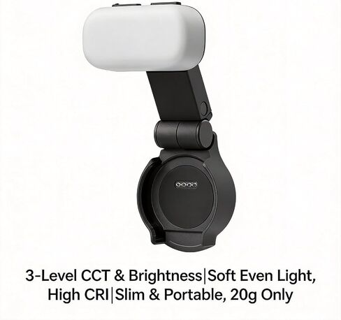 for DJI Osmo Pocket 4 Fill Light,Magnetic Attachment Fill Light for Pocket 4 only,3-Level Color and Brightness, Soft Portrait Light for Night & Backlit Selfies, Physical Beauty Light in Saudi Arabia