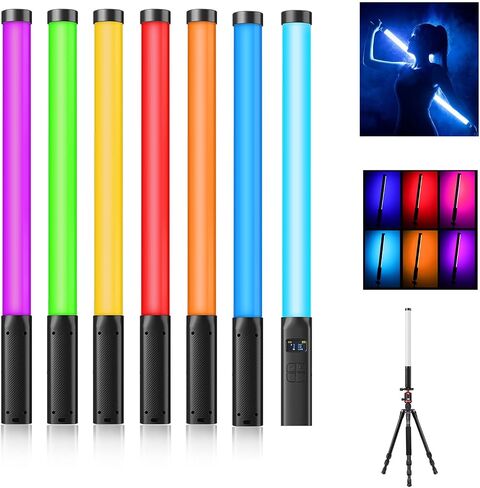 Ulanzi VL119 RGB Handheld LED Light Stick, 2500K-9000K CCT Tube Light Wand | Full Color Portable Photography Lights, CRI 95+ 2600mAh USB Rechargeable Dimmable with LCD Display 1/4 Thread Mount For Vlog in Saudi Arabia
