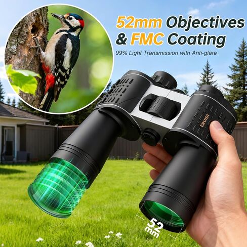 20x52 Binoculars for Adults High Powered - Hunting Binoculars with Carrying Case for Bird Watching Stargazing Cruise Ship Travel Sports in Saudi Arabia