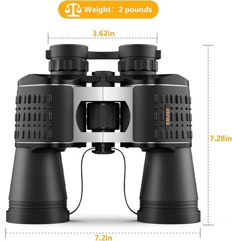 20x52 Binoculars for Adults High Powered - Hunting Binoculars with Carrying Case for Bird Watching Stargazing Cruise Ship Travel Sports in Saudi Arabia