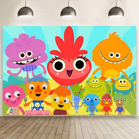 Simple Songs Wall Decor for Birthday Decorations, Simple Songs Backdrop for Kids Birthday Party Supplies (5x3ft) in Kuwait