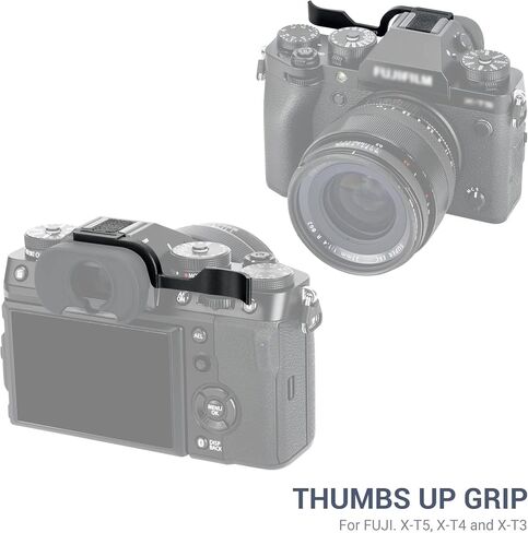 X-T5 X-T4 X-T3 Thumb Up Grip Rest Holder for Fujifilm XT5 XT4 XT3 Thumb | Aluminum Alloy, with Silicone Pad, Not Affect The Use of XT5 XT4 XT3 Camera Buttons, Protect the Hot Shoe in Saudi Arabia