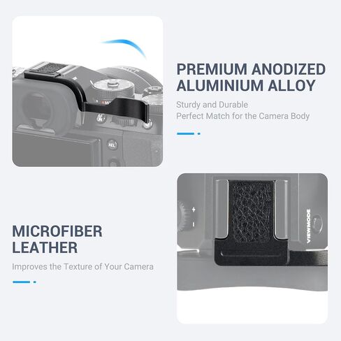 X-T5 X-T4 X-T3 Thumb Up Grip Rest Holder for Fujifilm XT5 XT4 XT3 Thumb | Aluminum Alloy, with Silicone Pad, Not Affect The Use of XT5 XT4 XT3 Camera Buttons, Protect the Hot Shoe in Saudi Arabia