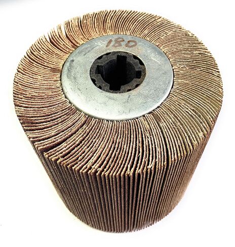 SIGNI Sandpaper Polishing burnishing Drawing Wheel Compatible with Burnishing Machine/Polisher/Sander 120x100mm (180 grit Sandpaper) in Saudi Arabia