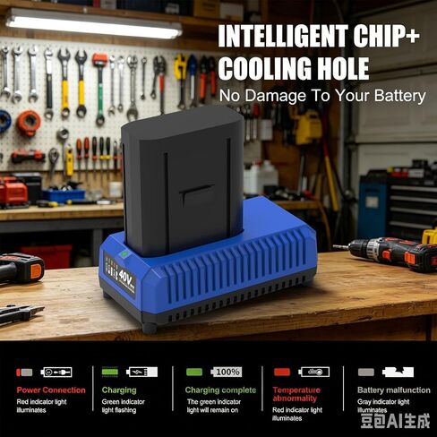 3A Charger Replacement for Kobalt 40V Battery Charger KRC 40-06 KRC 60-06 KRC 840-03, Compatible with Kobalt 40-Volt Battery KB240-03 KB640-03 KB240-06 KB640-06 KRC40-06 KB340C-06 KB245-06 KB440-03 in Saudi Arabia