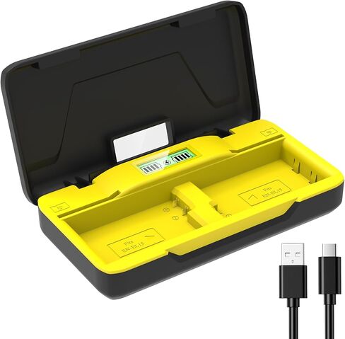 MH-25A Battery Charger, 20W USB Double Slot Charger | for Nikon EN-EL15 EN-EL15a EN-EL15b Battery Compatible with Nikon D600 D780 D850 D750 D610 D500 D7200 D810 D800 Z5 Z6 Cameras in Saudi Arabia
